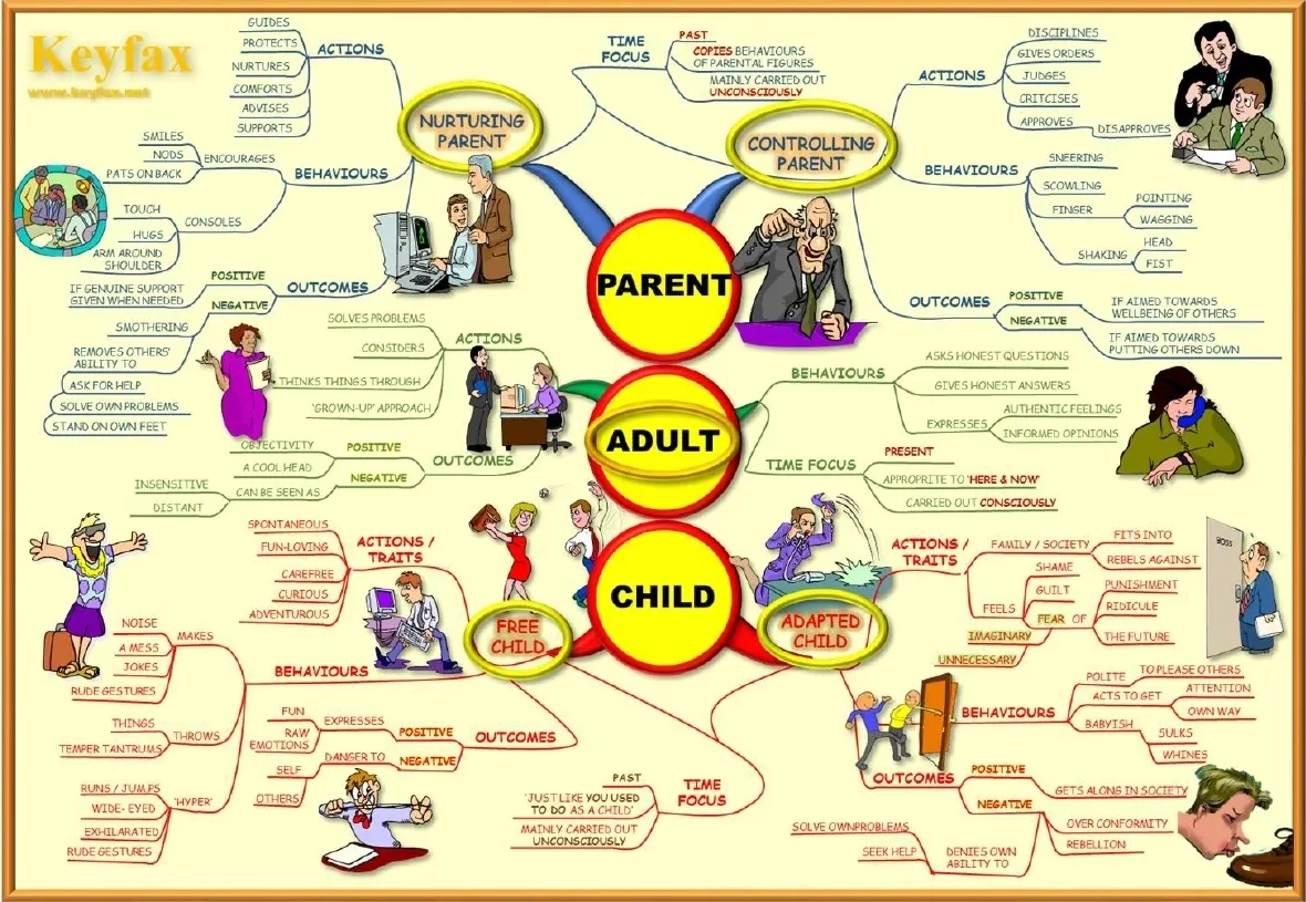 Determine the communication style with ego states of transactional analysis Transaktionsanalyse