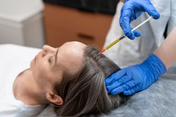 white hair treatment service
